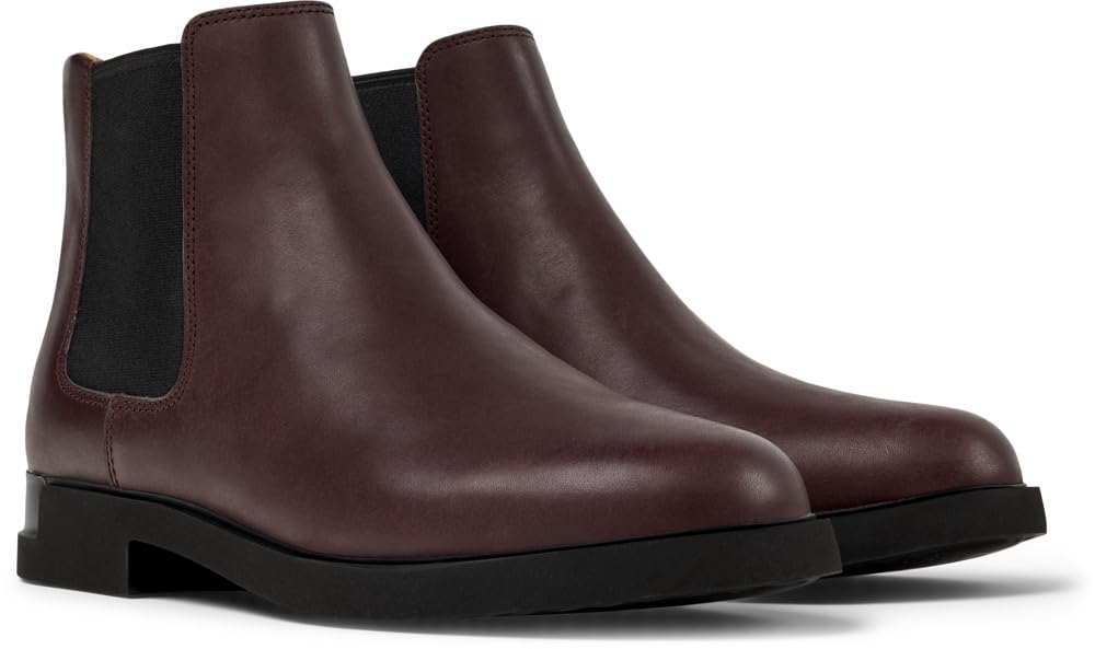 Camper Women's Iman Ankle Boot, Smooth Leather Burgundy, EU 36/US 6 CAMPER