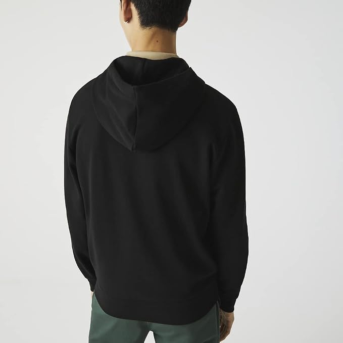 Lacoste Men's Essentials Nb Zip Front Sweat, Black, X-Large Lacoste