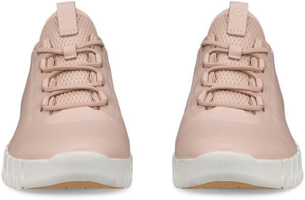 ECCO Women's Gruuv Elastic Lace Leather Sneaker, Rose Dust/Powder, EU 36/US 5-5.5 ECCO