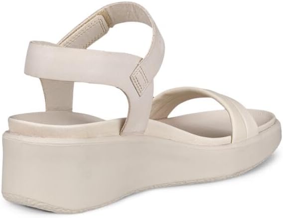 ECCO Women's Flowt Wedge LX Leather Sandal, Limestone, EU 41/US 10-10.5 ECCO
