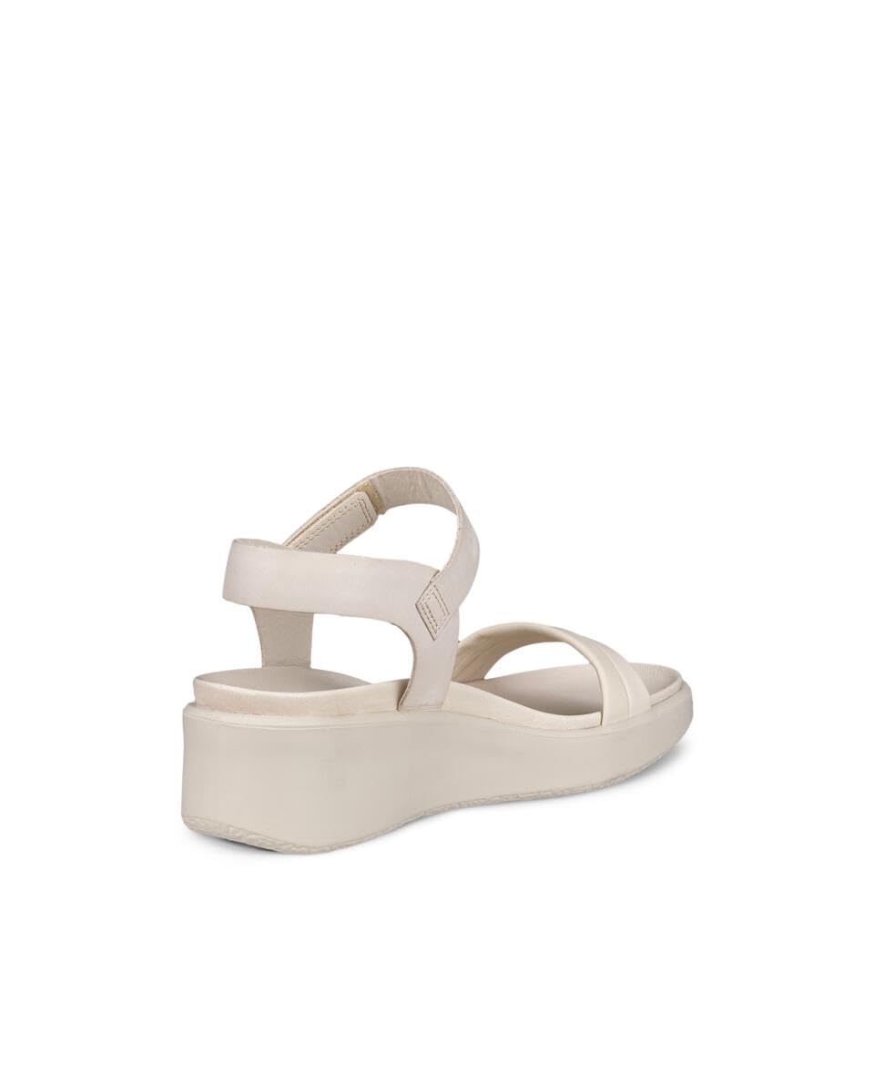 ECCO Women's Flowt Wedge LX Leather Sandal, Limestone, EU 41/US 10-10.5 ECCO
