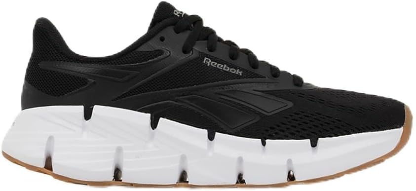 Reebok Women's Zig Dynamica 6 Running Shoe, Black/White/Grey, 8.5 US, EU 39 Reebok