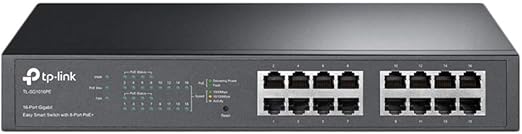 TP-Link TL-SG1016PE 16-Port Gigabit Easy Smart PoE Switch 150W – Excellent Condition TP-LINK