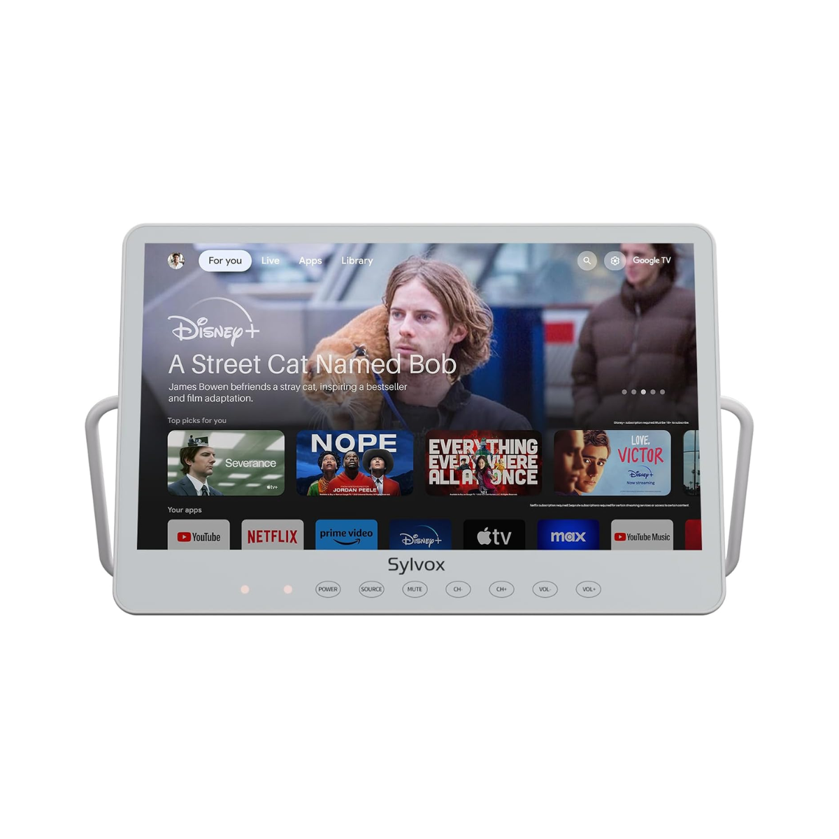 SYLVOX 15.6'' Portable TV Monitor Google TV FHD Waterproof - As New Condition SYLVEX