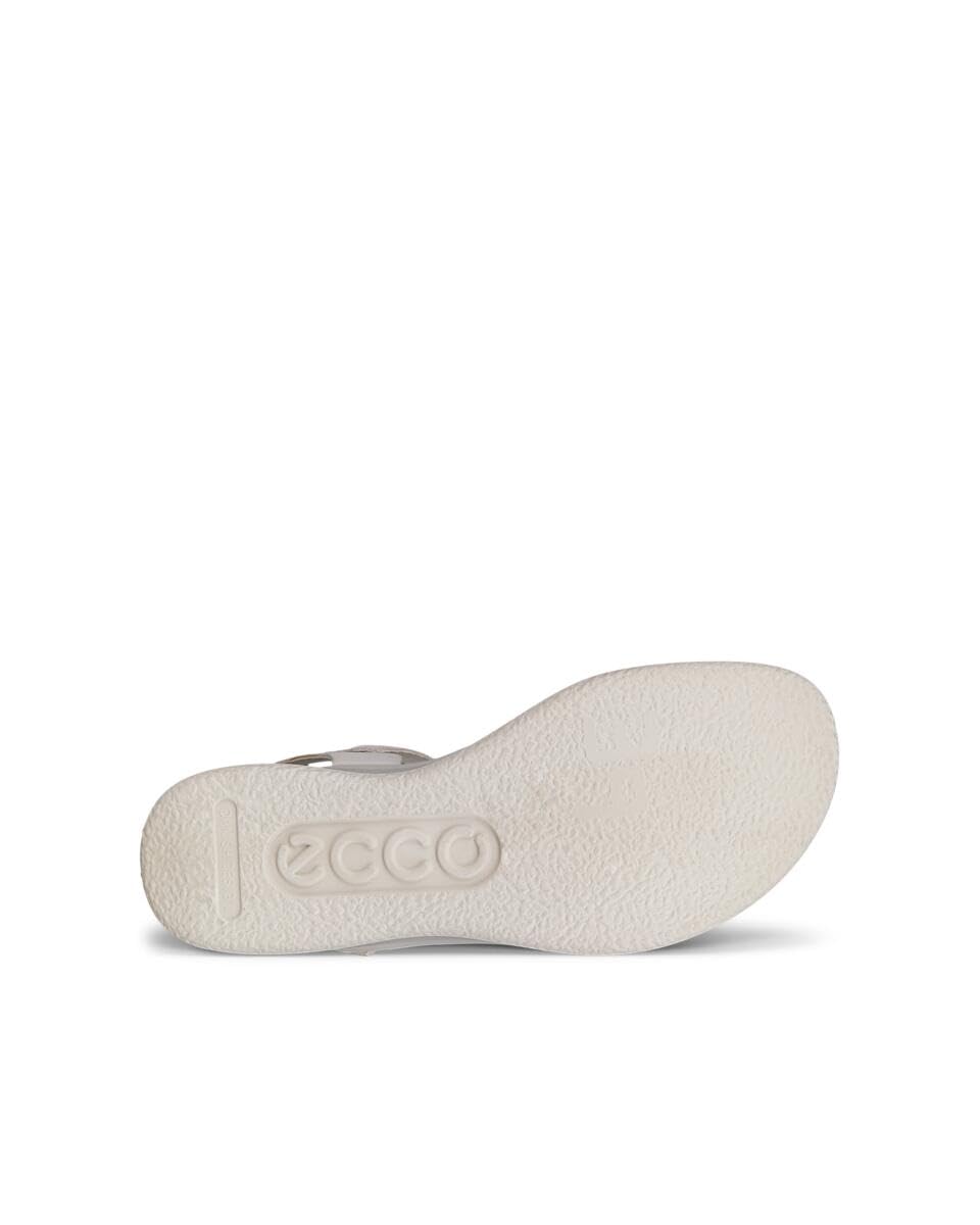 ECCO Women's Flowt Wedge LX Leather Sandal, Limestone, EU 41/US 10-10.5 ECCO