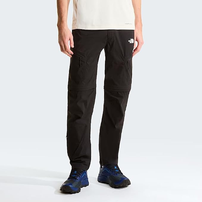 The North Face Men's Exploration Convertible Regular Tapered Pants - EU Covertable Pants, TNF Black, US 38 The North Face