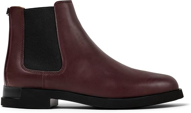 Camper Women's Iman Ankle Boot, Smooth Leather Burgundy, EU 36/US 6 CAMPER