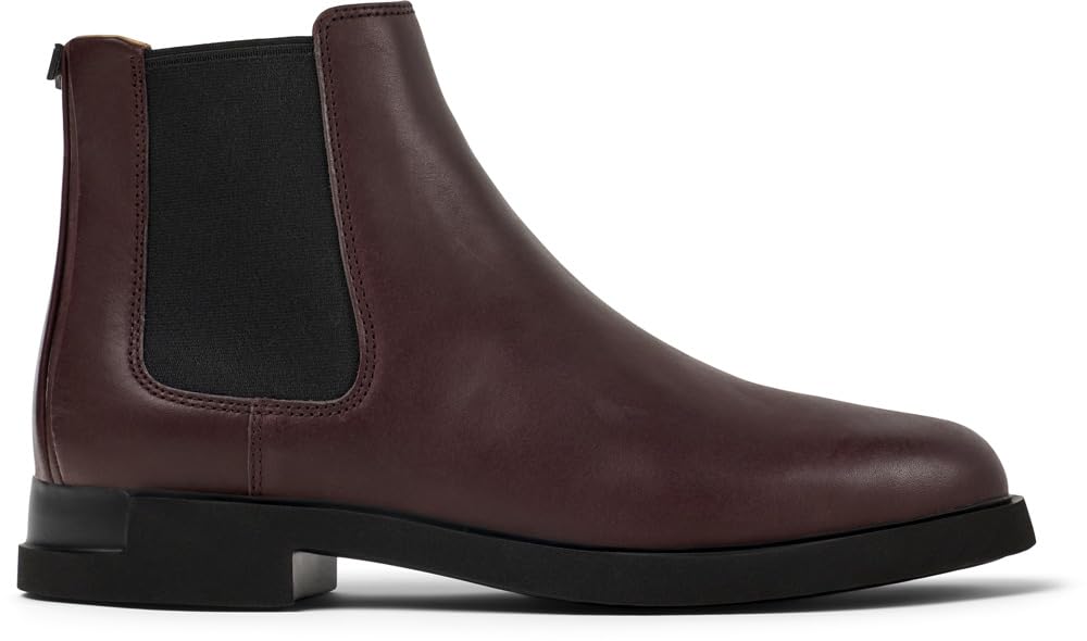 Camper Women's Iman Ankle Boot, Smooth Leather Burgundy, EU 36/US 6 CAMPER