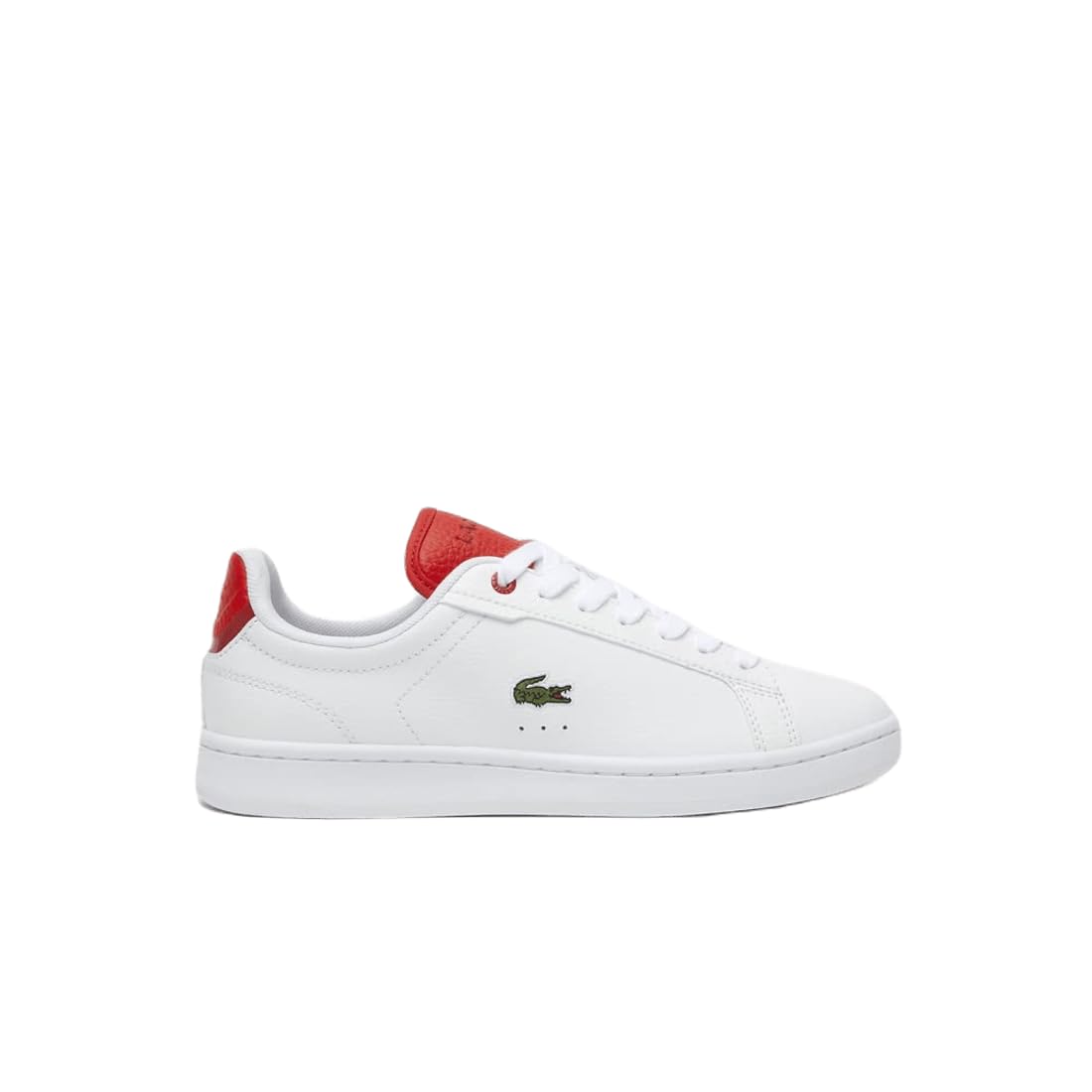 Lacoste Women's Carnaby Pro 2 123 SFA Sneaker, White/Red, 8 US / EU 39.5 Lacoste