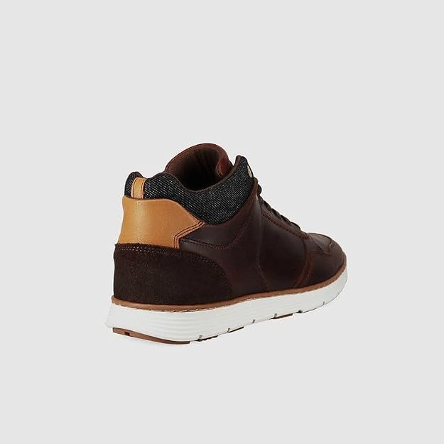 Wild Rhino Men's Cape High Top Sneaker, Dark Brown, EU 45/US 12 WILD RHINO