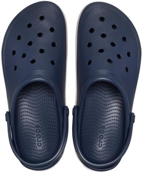 Crocs Unisex Off Court Clog, Navy, US M6/W8 - EU 38 - top view pair