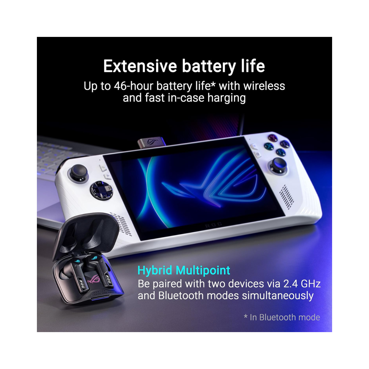 ASUS ROG Cetra True Wireless Gaming Headphones Black – As New Condition ASUS