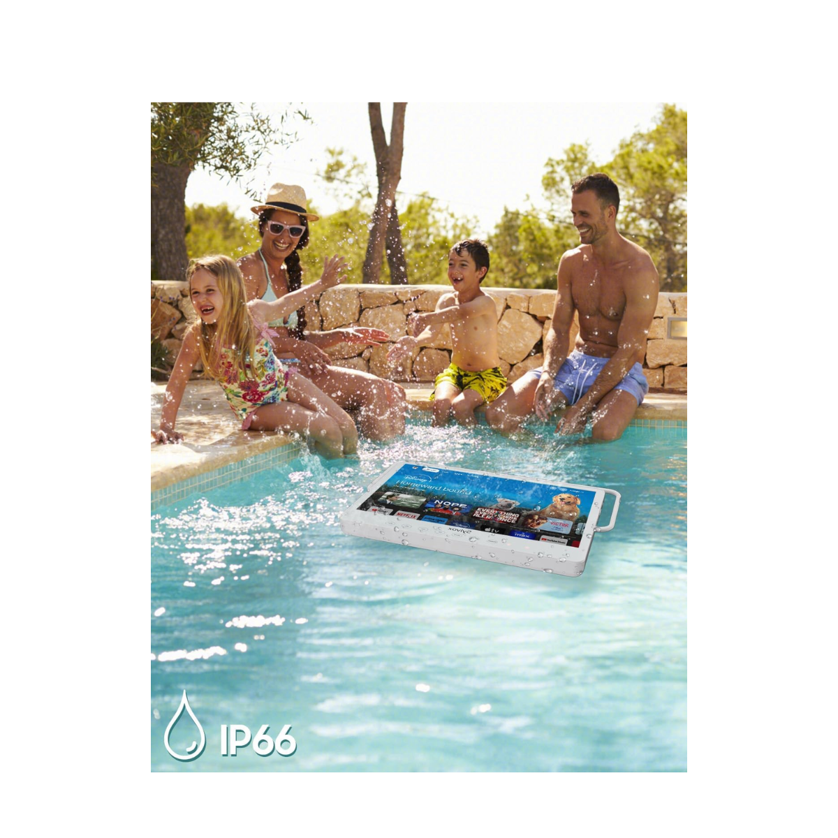 SYLVOX 15.6'' Portable TV Monitor Google TV FHD Waterproof - As New Condition SYLVEX