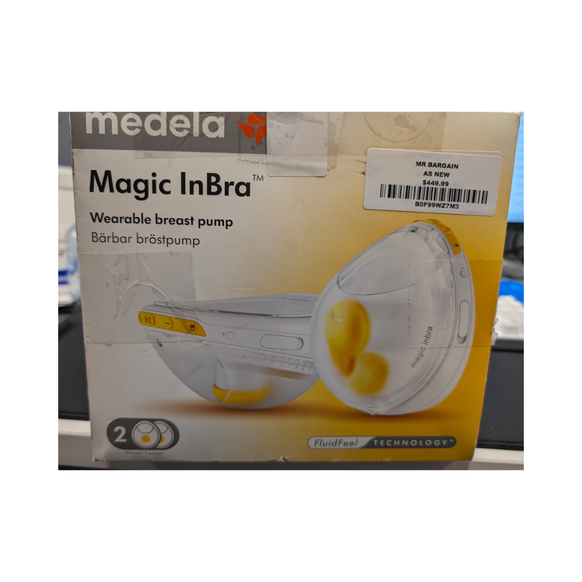 Medela Magic InBra Hands-free Wearable Double Breast Pump - As New Condition MEDELA