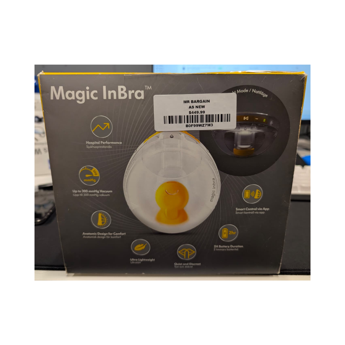 Medela Magic InBra Hands-free Wearable Double Breast Pump - As New Condition MEDELA