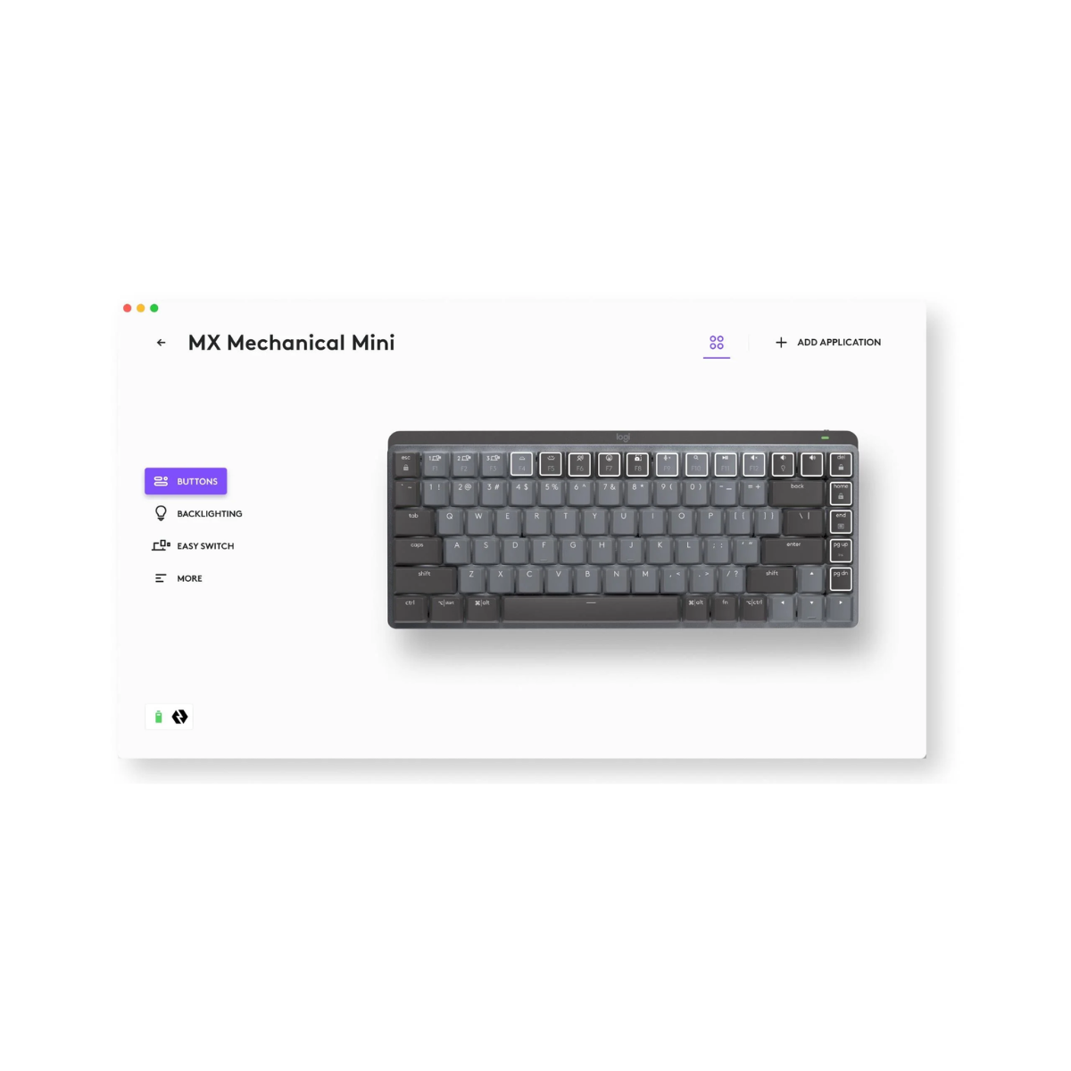 Logitech MX Mechanical Mini Wireless Keyboard - Tactile Quiet- As New Condition Logitech