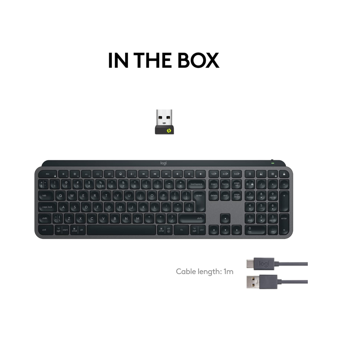 Logitech MX Keys S Wireless Keyboard Graphite – As New Condition Logitech