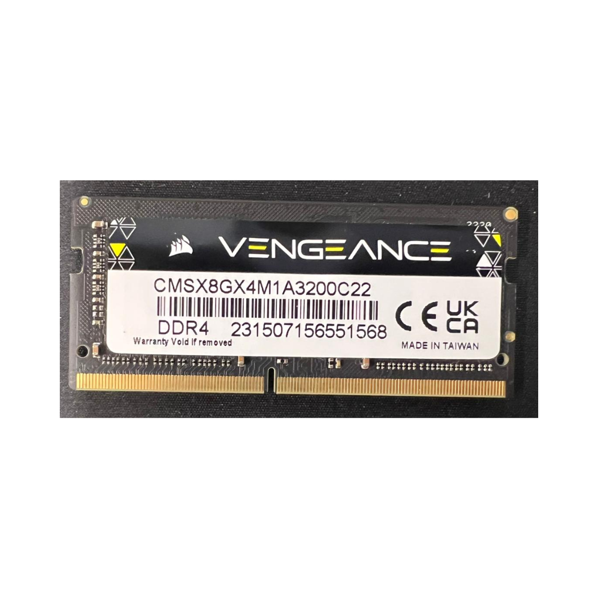 CORSAIR Vengeance Performance 8GB DDR4 3200MHz SODIMM Laptop RAM – As New Condition CORSAIR