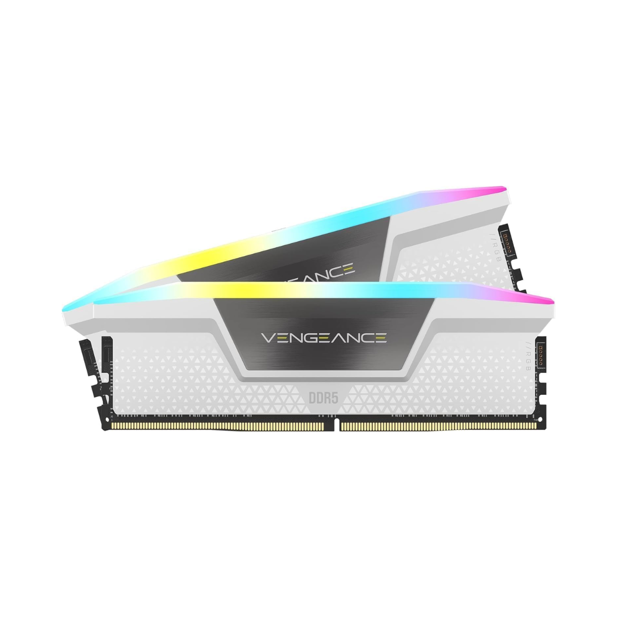 CORSAIR Vengeance RGB DDR5 RAM 32GB (2x16GB) 6000MHz CL36 Intel XMP White - As New CORSAIR