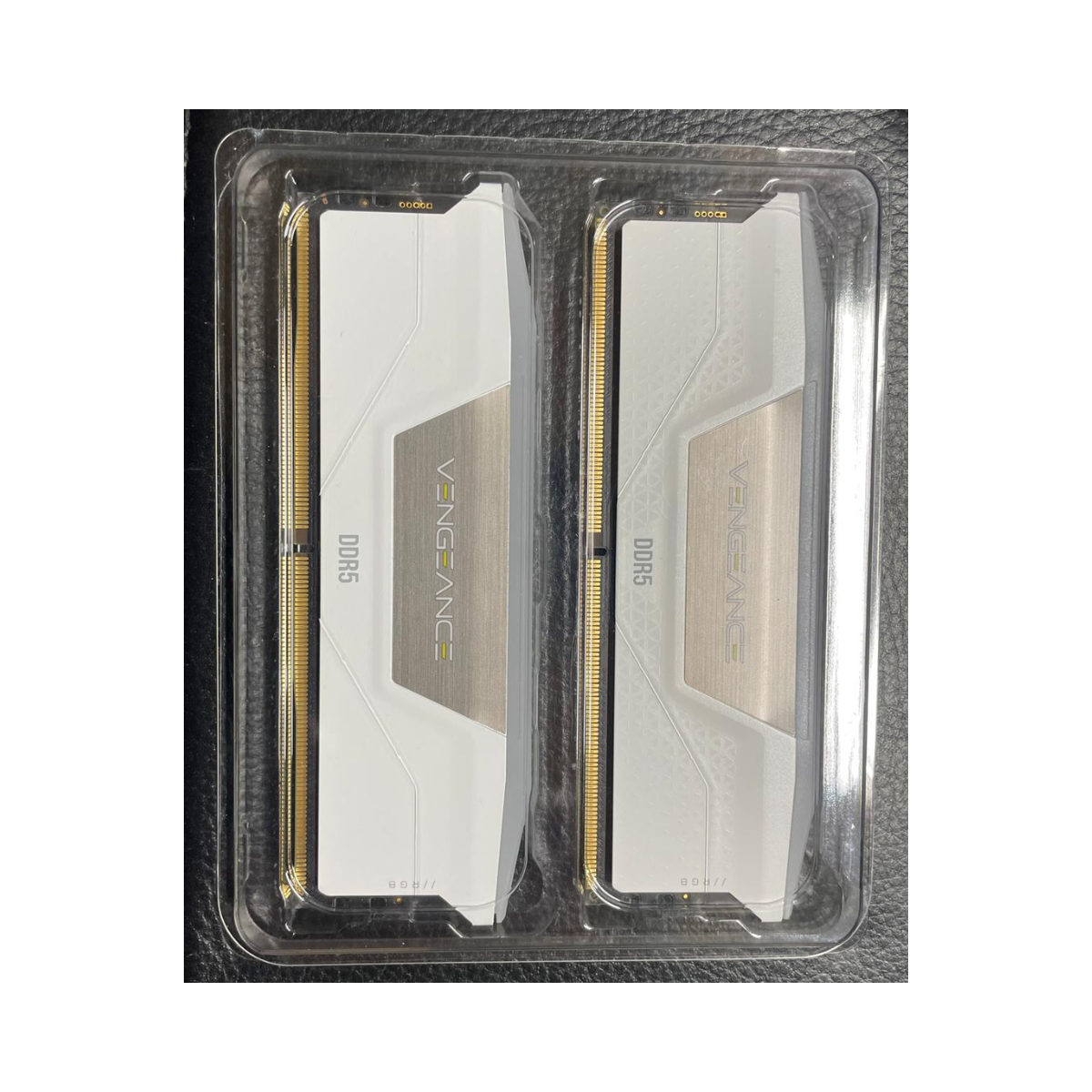CORSAIR Vengeance RGB DDR5 RAM 32GB (2x16GB) 6000MHz CL36 Intel XMP White - As New CORSAIR