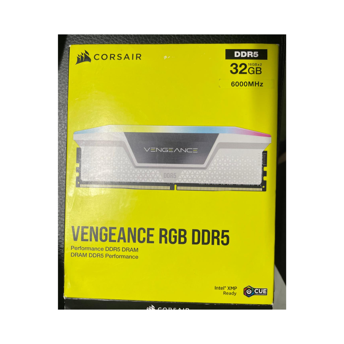 CORSAIR Vengeance RGB DDR5 RAM 32GB (2x16GB) 6000MHz CL36 Intel XMP White - As New CORSAIR