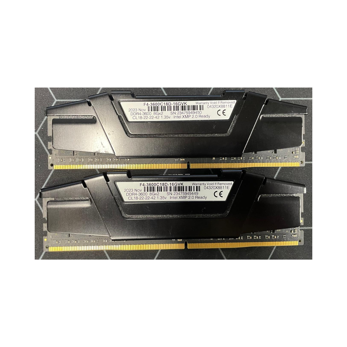 G.SKILL Ripjaws V 32GB (2x16GB) DDR4 3600MHz Desktop RAM Black – Excellent Condition G.SKILL