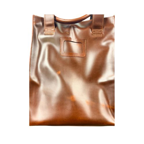 Dr. Martens Leather Tote Bag, Amber Tan Mayhem RB - As New Dr Martens