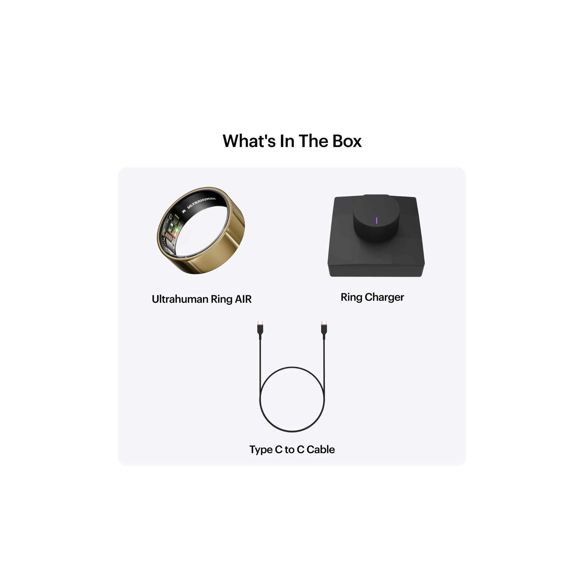 Ultrahuman ring size 7 Gold - As New Condition Ultrahuman