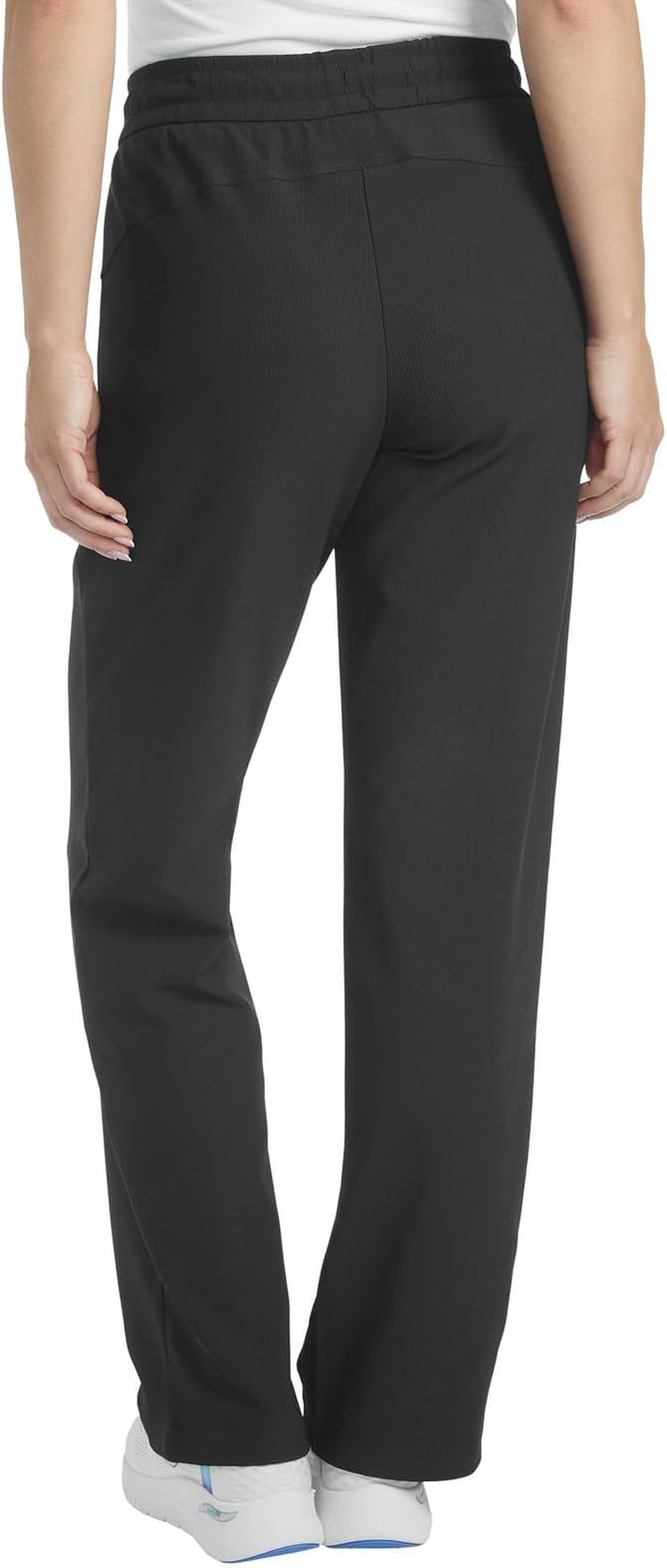 Skechers Women's Goluxe Rib Pant, Black, S Skechers