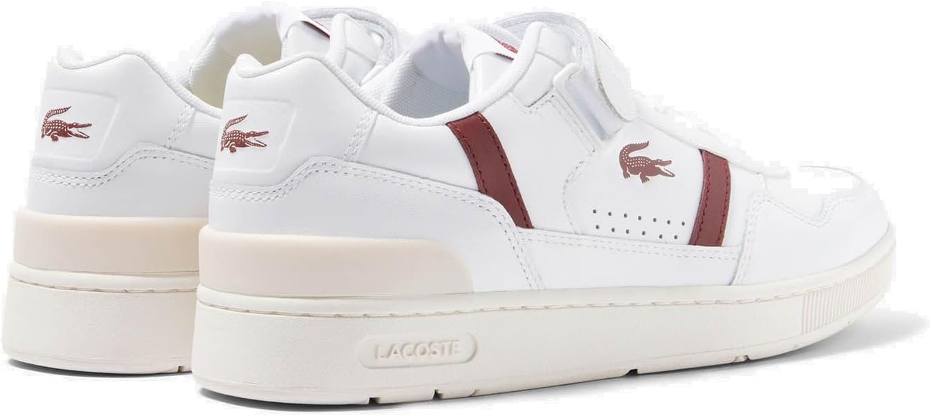 Lacoste Men's T-Clip Velco 223 1 SMA Sneaker, White, 13 US / EU 47 Lacoste