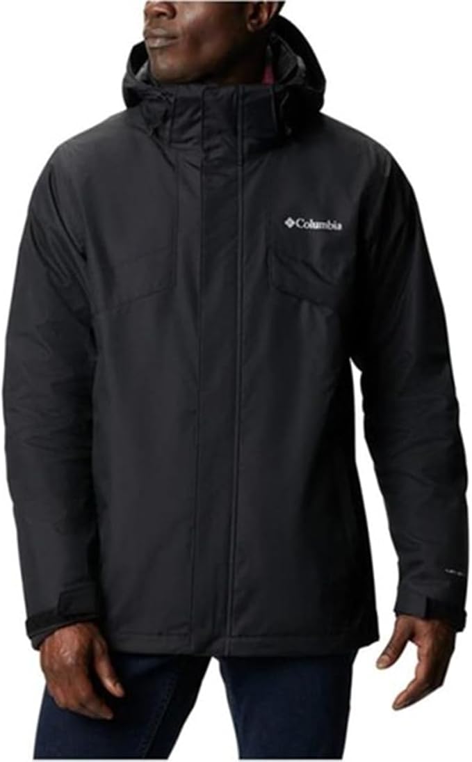 Columbia Men's Bugaboo II Fleece 3-in-1 Interchange Jacket, Black, L Columbia