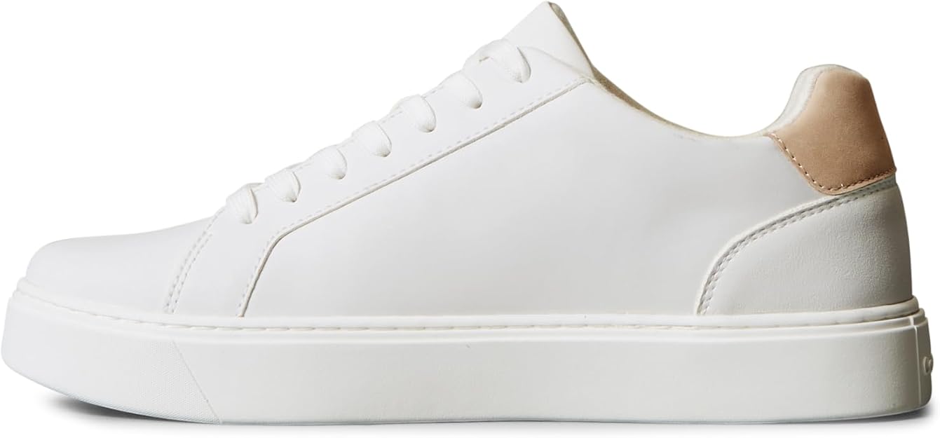 Calvin Klein Men's Classic Cupsole Sneaker, Bright White/Khaki, 44 EU Calvin Klein