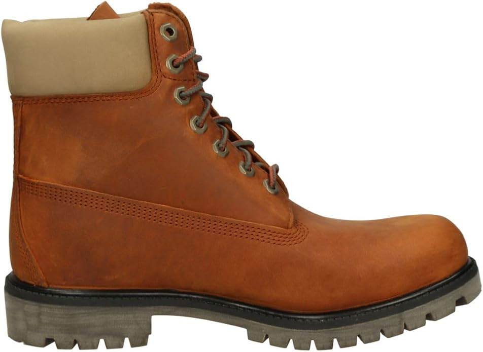 Timberland Men's 6-Inch Premium Waterproof Boot, Medium Orange Full Grain, US 8 / EU 41.5 TIMBERLAND
