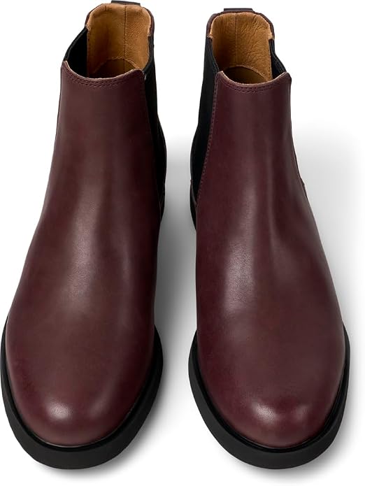 Camper Women's Iman Ankle Boot, Smooth Leather Burgundy, EU 36/US 6 CAMPER