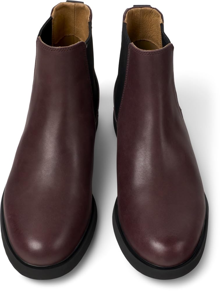 Camper Women's Iman Ankle Boot, Smooth Leather Burgundy, EU 36/US 6 CAMPER