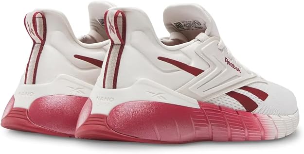 Reebok Women's Nano Gym Sneaker, Luxe Grey/Retro Red, 7.5 US/EU 38 Reebok