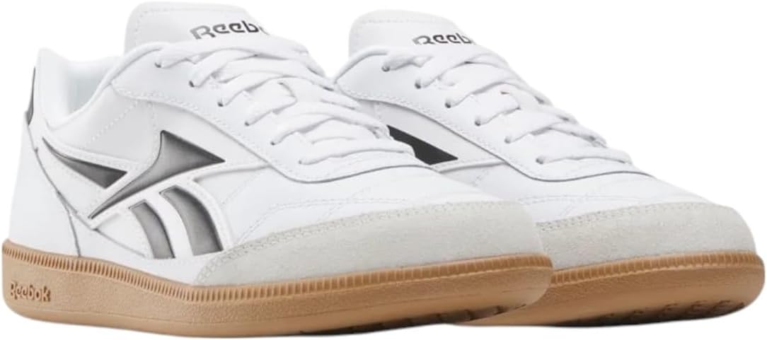 Reebok Unisex Finale Sneaker, White/Black/Barely Grey, 12.5 US Women/11 US Men / EU 44.5 Reebok