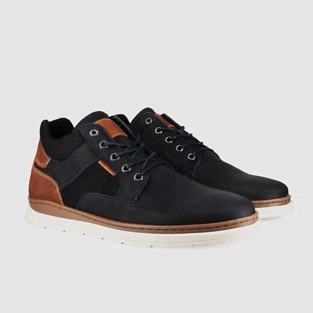Wild Rhino Men's Banff High Top Sneaker, Navy, EU 40/US 7 WILD RHINO