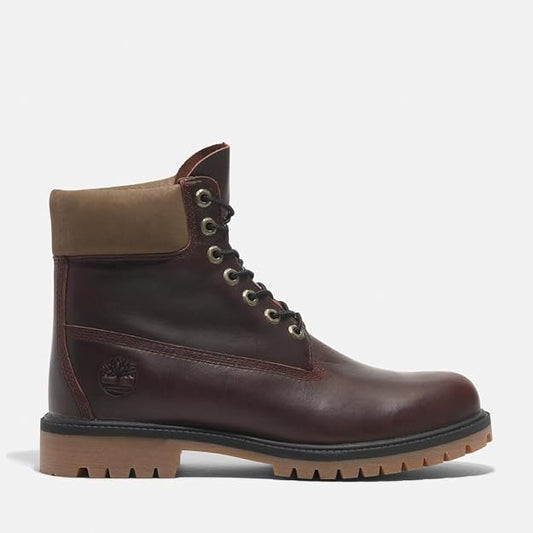Timberland Men's 6-Inch Premium Waterproof Boot, Burgundy Full Grain, US 13 /EU 47.5 TIMBERLAND