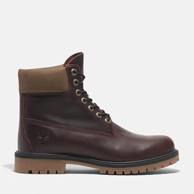 Timberland Men's 6-Inch Premium Waterproof Boot, Burgundy Full Grain, US 13 /EU 47.5 TIMBERLAND
