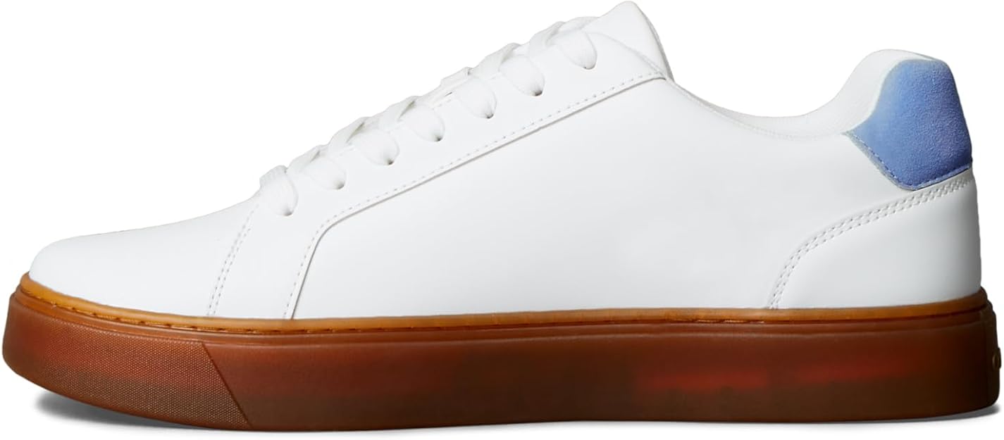 Calvin Klein Men's Classic Cupsole Sneaker, BRT Wht/Riviera/Gum, 43 Calvin Klein