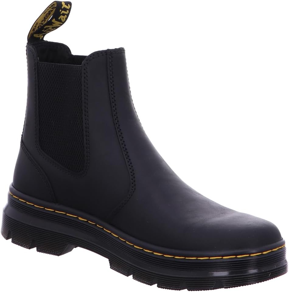 Dr. Martens Unisex Embury Chelsea Boot, Black Wyoming Leather - EU 37 Dr. Martens