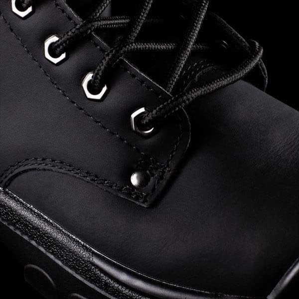 BAD WORKWEAR Men's Storm Zip Side Safety Work Boots, Black, US 6, EU 39 BAD
