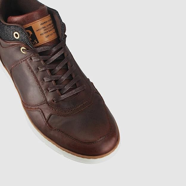 Wild Rhino Men's Cape High Top Sneaker, Dark Brown, EU 45/US 12 WILD RHINO