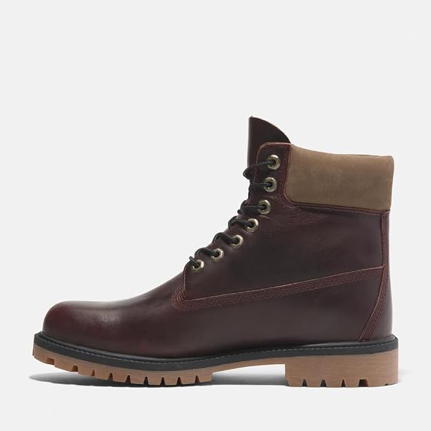 Timberland Men's 6-Inch Premium Waterproof Boot, Burgundy Full Grain, US 13 /EU 47.5 TIMBERLAND