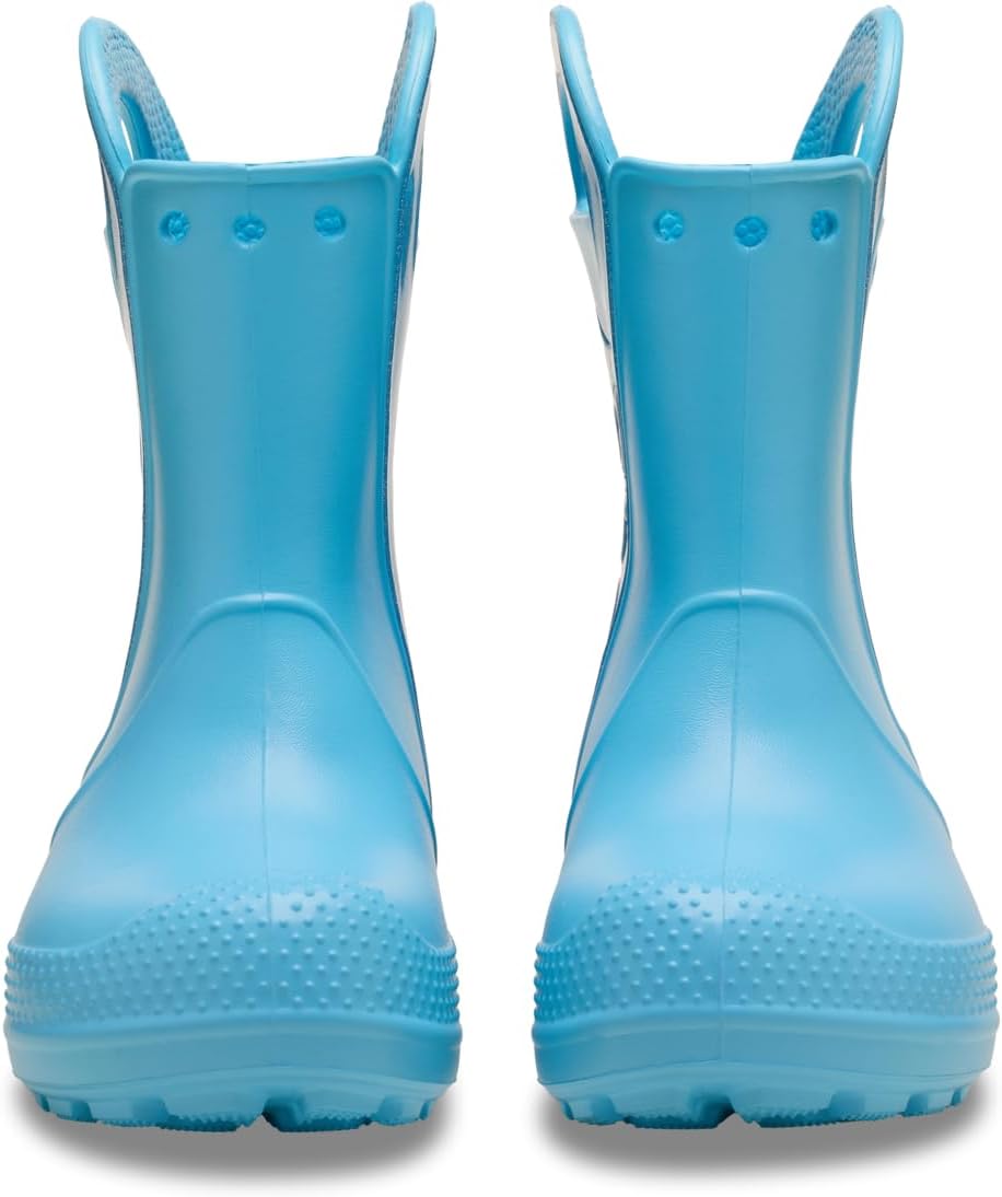Crocs Kids Handle It Rain Boot, Glitter Mist - J2 / EU 34 CROCS