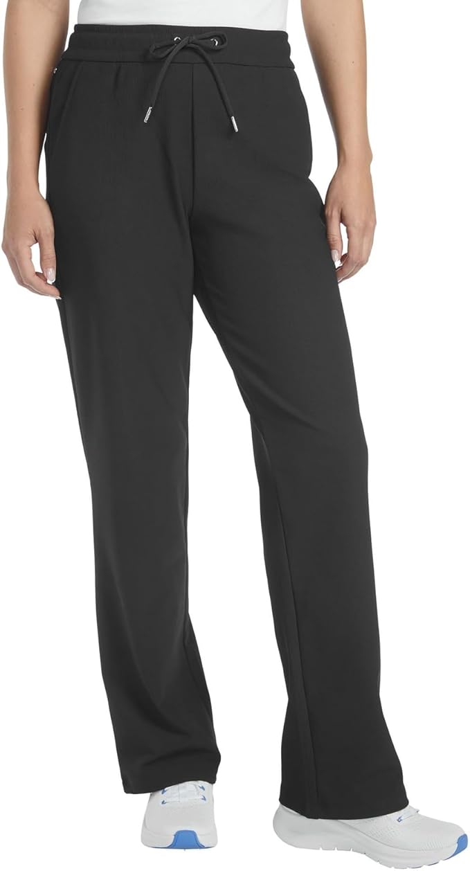 Skechers Women's Goluxe Rib Pant, Black, S Skechers