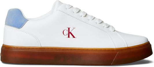 Calvin Klein Men's Classic Cupsole Sneaker, BRT Wht/Riviera/Gum, 43 Calvin Klein