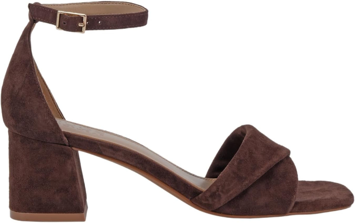 Nude Footwear Women's Britt Slingback Block Heel, Chocolate - EU 41 Nude Footwear