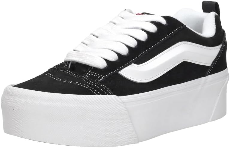 Vans Unisex Adult's Knu Stack Sneaker, Black/True White, US M11W12.5 / EU 44.5 VANS
